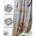 thumbnail image 3 of Spring Hummingbird Floral Blackout Curtains for Bedroom Living Room Darkening Curtains 54 Inch Long Farmhouse Flower Botanical Short Curtain for Small Window Treatment Grommet Drapes 52"x54"x2, 3 of 9