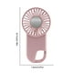 thumbnail image 3 of Ventilador recargable de mano - Mini ventilador ajustable de 3 velocidades de bajo ruido con clip para mosquetón para viajes, oficina, hogar - blanco, morado, rosa, 3 of 7