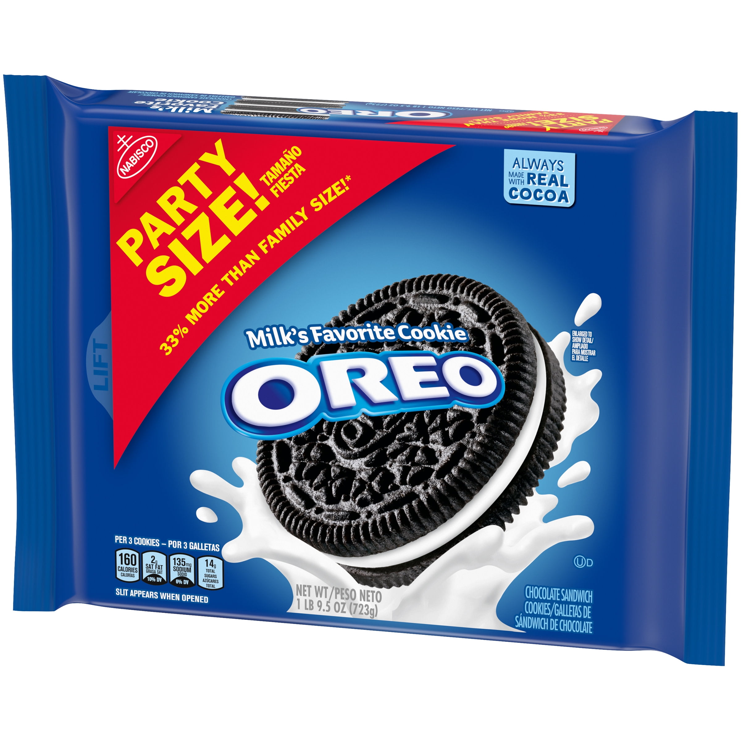 Oreo Chocolate Sandwich Cookies Party Size 25 5 Oz Walmart Com Walmart Com