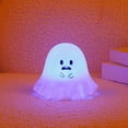 thumbnail image 1 of Cute Ghost Silicone Night Light for Childs, 7 Color Changing Touch Control LED Lamp, USB Rechargeable Dimmable Bedside Nightlight for Nursery Bedroom Halloween Decor Gift for Boys Girls Teens, 1 of 9