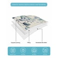 thumbnail image 5 of Blue Teal Eucalyptus Leaves Summer Quilt Set Full Size,Soft Quilted Bedding Set with 2 Pillow Shams,Watercolor Vintage Botanical Lightweight All Season Bedspread Coverlet for Bedroom 78"x90", 5 of 6