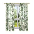 thumbnail image 7 of Yayeee Window Curtains Light Filtering 63"x42" Grommet Panel Pair Home Living Room Decor, Green Floral, 7 of 7