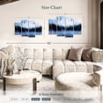 thumbnail image 4 of Elephant Stock Abstract Navy Blue Wall Art - Horizontal Multi Panel Canvas - Living Room Wall Decor - Abstract Multi Panel - Black And Purple Decor - 43" x 27", 4 of 8