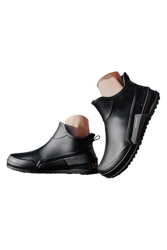 Womens Mens Rain Boots Wide Width Waterproof Non Slip Outdoor Fishing Garden Mud Rubber Ankle Boots