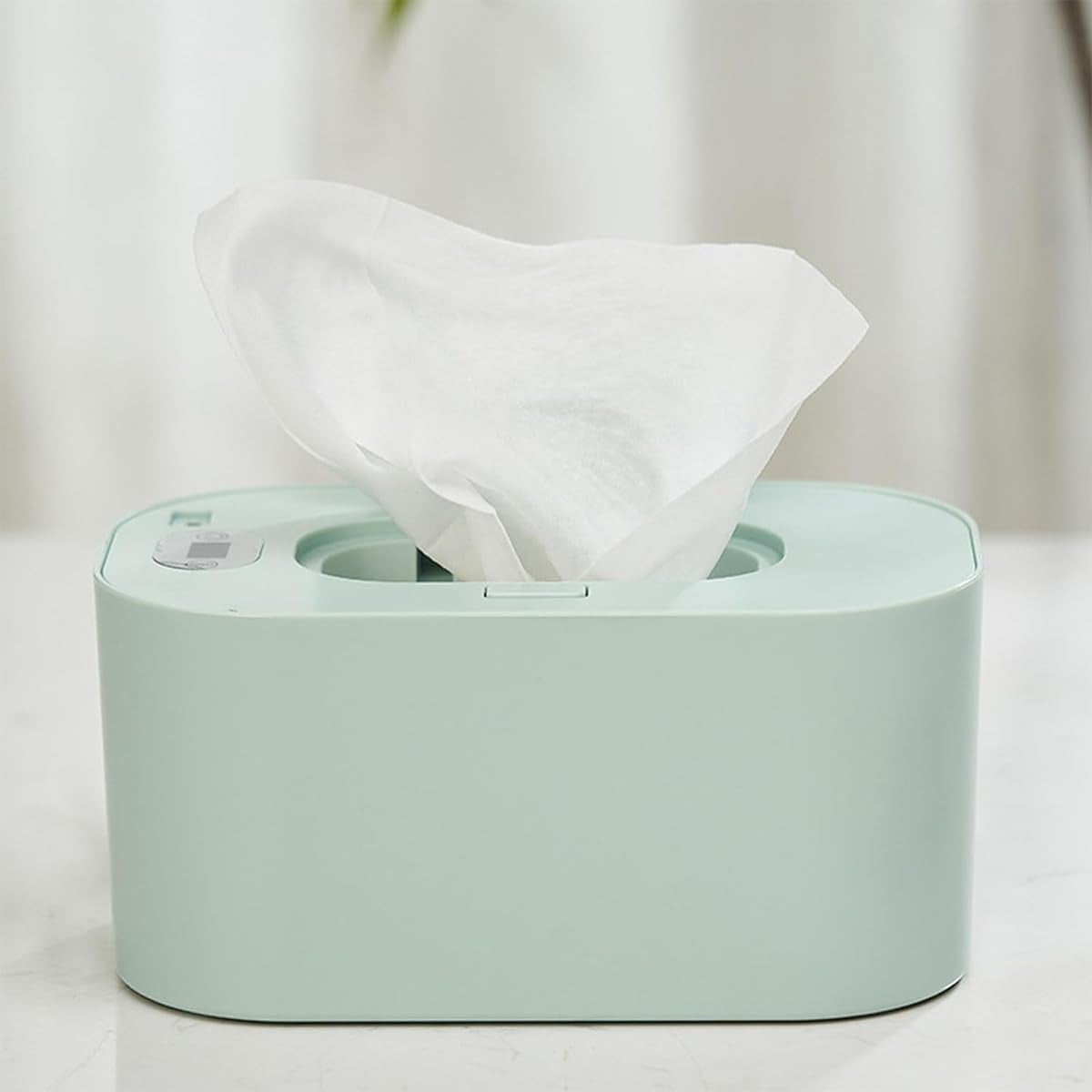Portable Large Capacity Wipes Warmer Dispenser with LED Display, Adjustable Wet Wipes Holder, Wipe Warmer, Quiet and Evenly Overall