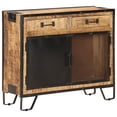 thumbnail image 1 of vidaXL Sideboard 80x31x71 cm Solid Rough Mango Wood, 1 of 5