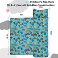 thumbnail image 5 of Monster Cartoon Truck Blue Pattern Teens Toddler Nap Mat with Pillow, Sleeping Mat Bag for Preschool Daycare 60"x20", 5 of 6