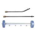 thumbnail image 2 of 2 in 1 Pressure Washer Attachment Undercarriage Cleaner Water Broom Surface Cleaner with 4 Nozzles 2 Extension Rods Straight & 45 Degrees Angled, 2 of 6