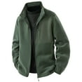 thumbnail image 4 of FYEGRE Men's Warm Windproof Jacket Outdoor Thermal Insulated Coat For Cold Weather Winter Casual Wear Green XXXL, 4 of 4