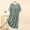 Green, variant on Sleepshirts Nightgowns for Women Bamboo Nightgowns Chemise Nightgowns Sleep Dress Green Short Sleeve Crew Neck Knee Length Sleep Dress for Women,L
