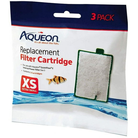 Aqueon Replacement Filter Cartridges for E Internal Power Filter - X-Small [Aquarium, Filter Cartridges] 3 Count