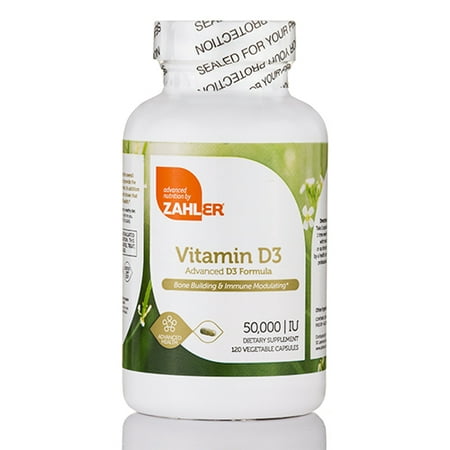 Vitamin D3 50000 IU - 120 Capsules by Zahler - Walmart.com