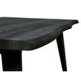 thumbnail image 6 of LeisureMod 63" Wide Rectangular Dining Table with MDF Top and Powder-Coated Iron Legs with Wavy-Edge Design Seats 4-6 Person for Modern Home, Kitchen, Restaurant Ravenna Collection, Black, 6 of 8