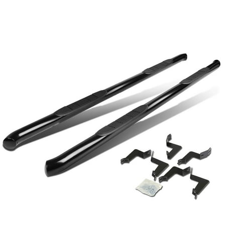For 07-16 Toyota Tundra Double Cab Carbon Steel 3" Side Step Nerf Bar Running Board Left+Right 08 09 10 11 12 13 14 15