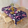 thumbnail image 3 of Pink Breast Cancer and Pioneer Flower Rectangle Tablecloth 60"x102",Waterproof Polyester Rectangle Table Cloth, Wipeable Spillproof Polyester Tablecloth for Dining, Camping, Indoor and Outdoor, 3 of 6
