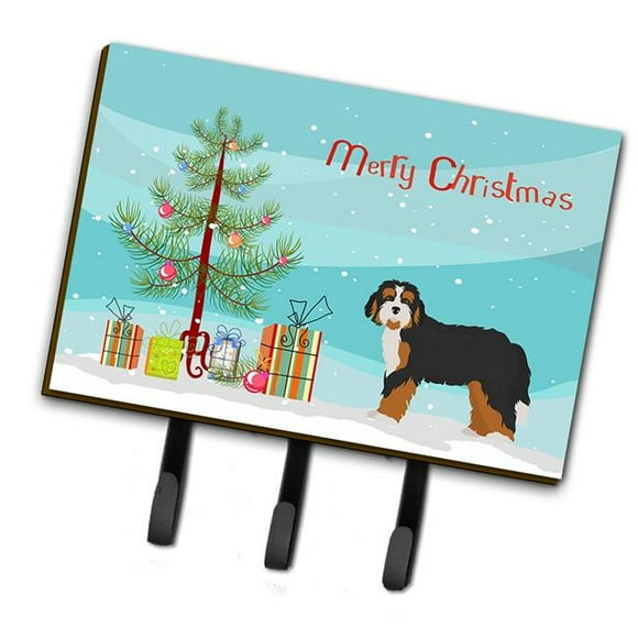 Carolines Treasures CK3804TH68 Bernedoodle Christmas Tree Leash or Key Holder