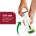 thumbnail image 4 of Zyliss Vegetable Spiralizer & Slicer, White Green Zoodle Veggie Pasta Maker, ABS & Stainless Steel Dishwasher Safe, 4 of 7