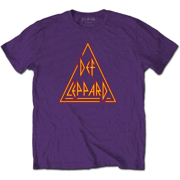 Def Leppard Unisex T-Shirt Classic Triangle Logo (Medium)