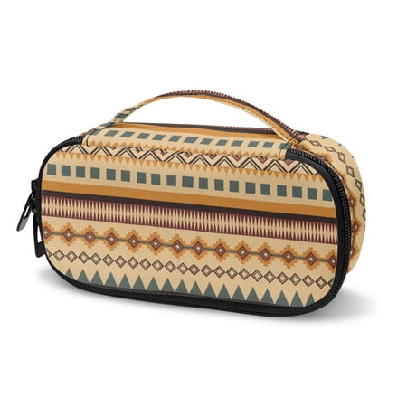 Jiueut Aztec Tribal Insulin Storage Bag Pen Insulin Travel Bag for Diabetics Storage Bags with Zipper for Travel Insulin Bag for Diabetics Insulin Pouch with Extra Room