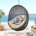 thumbnail image 1 of Modway Chaise Balançoire de Patio Extérieure en Tissu Hide Sans Support, Gris/beige, 1 of 7