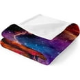 thumbnail image 3 of Galaxy Blanket Kids Boys Gifts- Outer Space Universe Stars Throw Blanket for Teens Teenagers Girls Men Fantasy Purple Starry Sky Decor Soft Cozy Warm Plush Throw Birthday 50"x60", 3 of 6