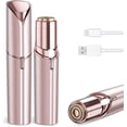 thumbnail image 1 of Facial Hair Removal for Women - Painless Facial Hair Remover - Electric Hair Removal Device for Face Lips Peach Fuzz with Light (Rose Gold) Rose Gold, 1 of 4