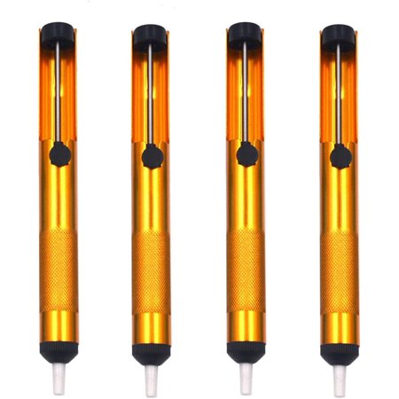 

(Pack of 4) All Aluminum Alloy Solder Sucker Desoldering Pump Vacuum Solder Sucker Removal Tool for Desoldering