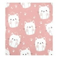 thumbnail image 2 of Dishwasher Magnetic Refrigerator Magnet Cover Sticker Home Decorative 23"x26" Kawaii White Cats, 2 of 6