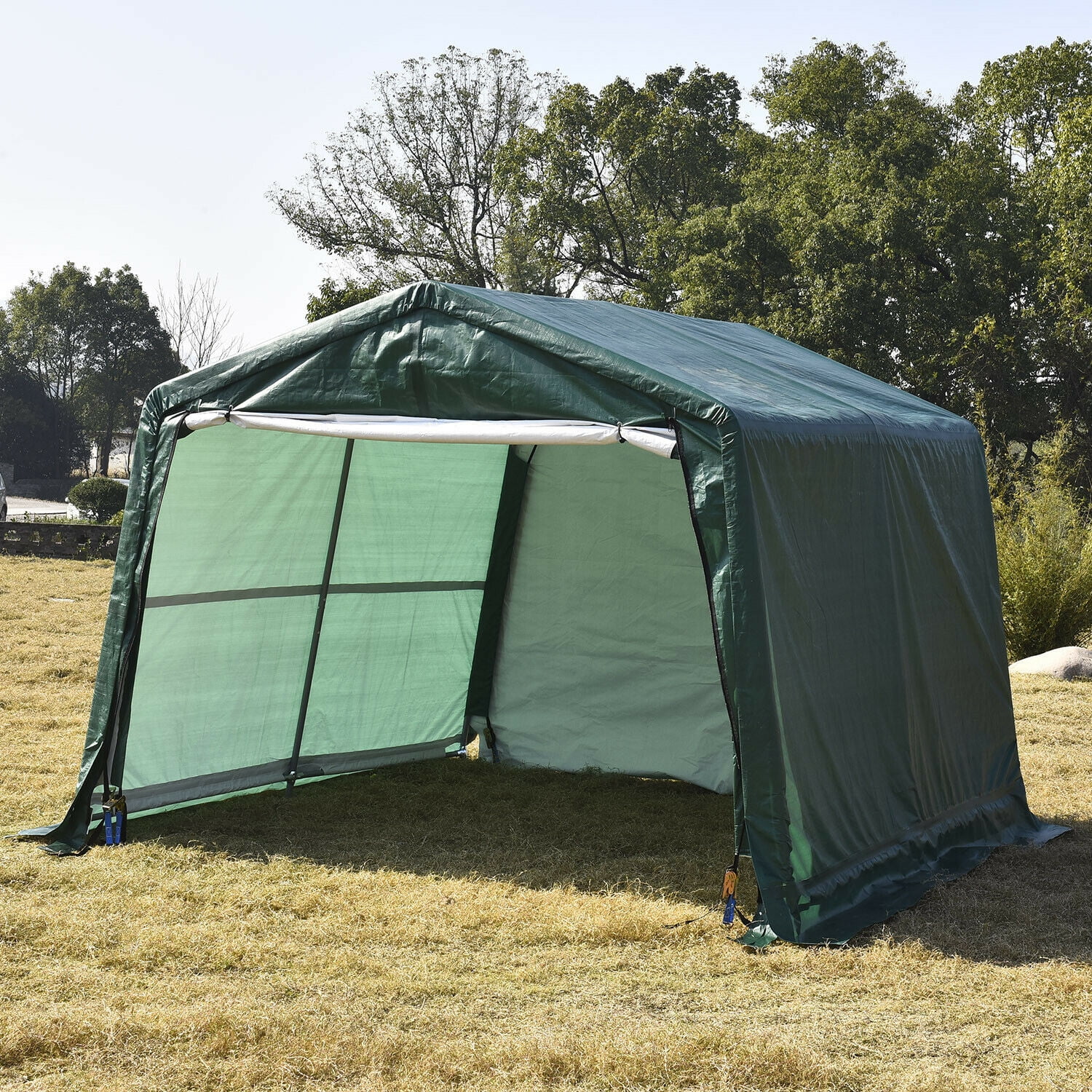 10ft X 10ft X 8ft Outdoor Canopy Carport Tent Car Shelter Garage 10ft-x-10ft-x-8ft-outdoor-canopy-carport-tent-car-shelter-garage