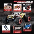 thumbnail image 5 of WIAORCHI 1:18 Scale 40+km/h High Speed Remote Control Car, 4x4 Waterproof Off Road RC Cars, Fast 2.4GHz All Terrain Toy Trucks Gifts for Boys and Adults, 2 Batteries for 40mins Fun, 5 of 5