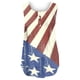 thumbnail image 3 of Mujeres sin mangas Love Heart O-cuello Día de la Independencia Impresión Relajada Tops Pompotops lopia989268, 3 of 3