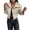 Beige womens coat, variant on Usmixi Womens Leather Jacket Bomber Jacket for Women Fashion Motorcycle Style Faux Leather Coat Long Sleeve Lapel Open Front Zip Lamb Plush Outwear Winter Leather Jacket