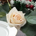 thumbnail image 2 of Guirnalda de eucalipto artificial verde vintage de 6,5 pies, 164 hojas hechas a mano, seda ecológica y plástico con soporte de alambre, perfecta para centros de mesa de boda hechos a mano, decoración, 2 of 8