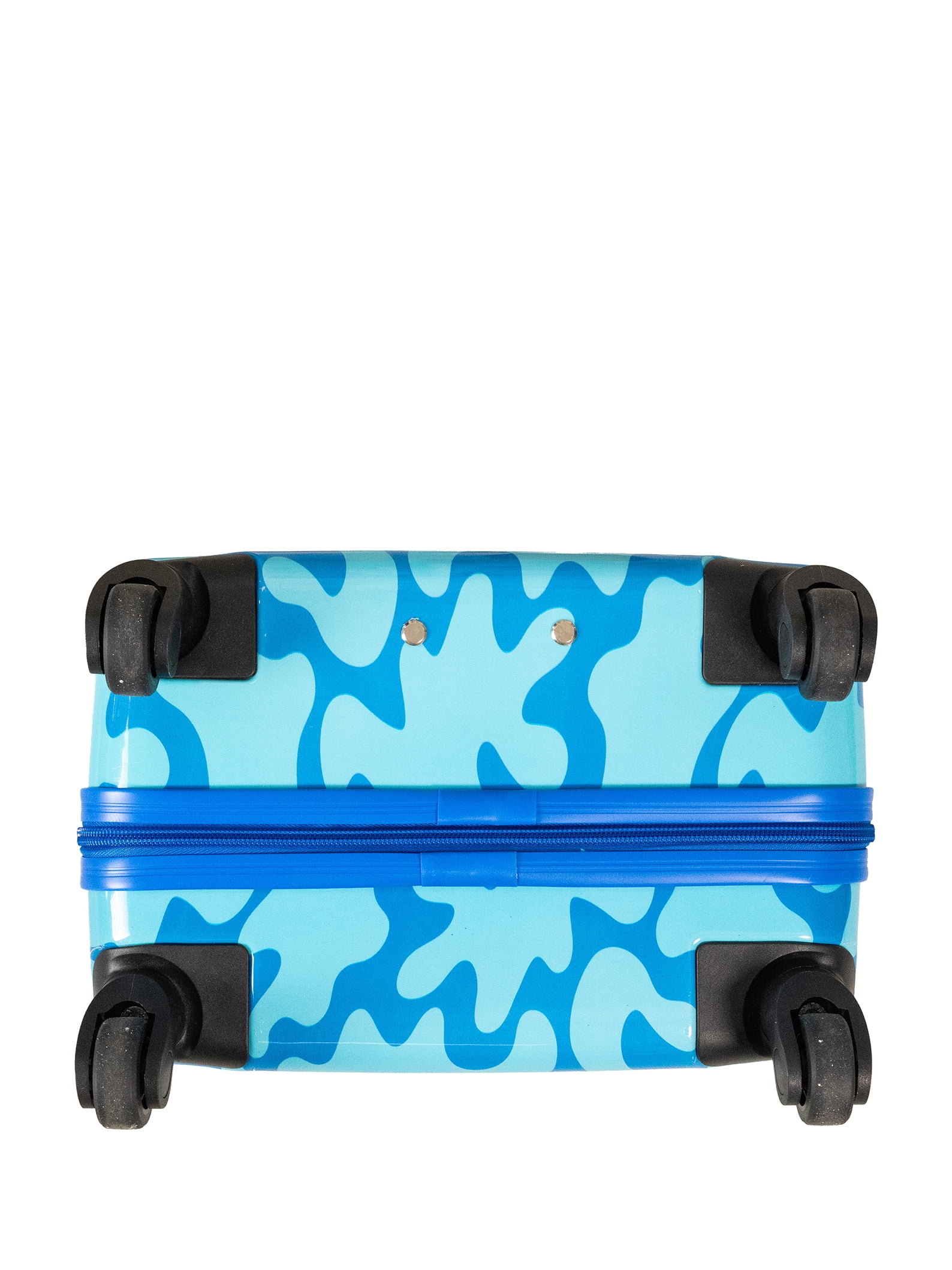 Kid's Disney Lilo and Stitch Character 18" Carry on Hardside ABS Spinner Luggage Suitcase, Blue