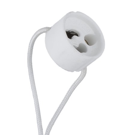 

B&P Lamp® Porcelain GU10 halogen socket with mounting holes 12 leads