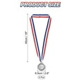 thumbnail image 2 of Uxcell 2.6 Inch Silver Award Medals 2nd Prize  Style with Neck Ribbon 3 Pieces, 2 of 6