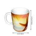 thumbnail image 2 of Yiaed Starfish Sunset Sea Beach Print Ceramics Coffee,Large Handle Design,Extra Large Tea and Coffee Cup for Office and Home Mugs, 2 of 6
