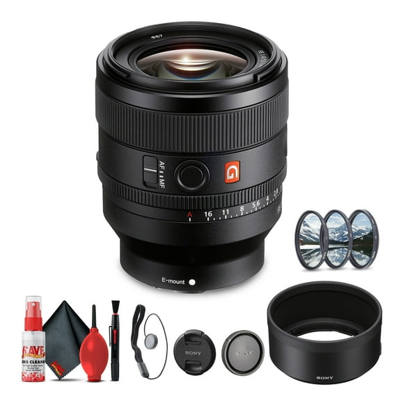 Sony FE 50mm F/1.4 GM Lens (Sony E) (SEL50F14GM)   Filter Kit   Cap Keeper   More - Bundle(International Model)