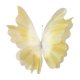 thumbnail image 3 of Mariposas de gasa 3D, mariposas de flores, mariposas artificiales de seda para decoración de bodas Amarillo, 3 of 9