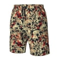 thumbnail image 4 of Pofeuu Skulls1 Prin Men's Swim Trunks Quick Dry Bathing Suit Swimming Board Shorts Mesh Lining Beach Swimwear-3X-Large, 4 of 6
