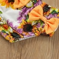 thumbnail image 6 of Hienoo Infant Girls Tankini Swimsuit Flower Print Ruffle Bathing Suit with Headband,3-Piece, 6 of 7