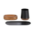 thumbnail image 6 of Kate and Laurel Koni Modern Three-Piece Tabletop Organization Set, 12 x 6 x 5, Walnut Brown and Black, Wood and Metal Organizational Set for Home Office or Entryway Decor, 6 of 9