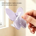 thumbnail image 5 of 270° Adjustable Butterfly Storage Hook, No Trace Self Adhesive Corner Hook, Rotatable Triple Hooks for Bathroom Closet Entryway, 5 of 8