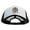 White Black, variant on Scribe Smiley Face Embroidered Big Size Big Foam Mesh Truck Cap - Khaki XL-3XL