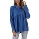 thumbnail image 1 of Moda mujer Casual cuello redondo manga larga suelta camiseta otoño blusa pulóver Tops Pompotops  FGAJ12105, 1 of 9