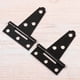thumbnail image 4 of 2PCS 2 pulgadas en forma de T a prueba de herrumbre Hierro liviano Cobertizo Bisagra Correa de la puerta Bisagra Puerta Puertas Bisagras (Negro), 4 of 5
