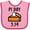 Pink and Fuchsia, variant on Inktastic Pi Day 3.14 Boys or Girls Baby Bib