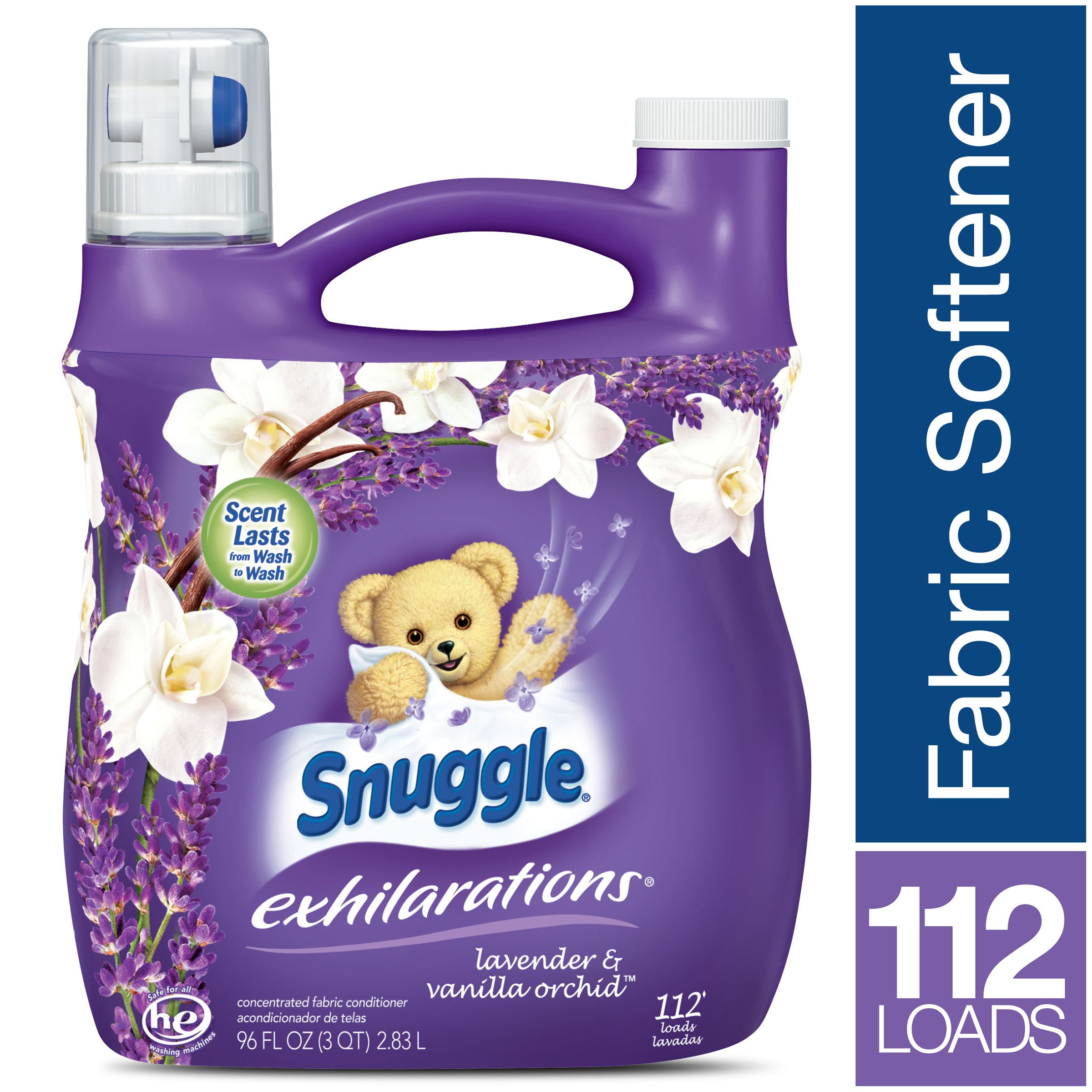 Snuggle Liquid Fabric Softener, Lavender & Vanilla Orchid, 96 Ounce, 112 Loads - image 2 of 5