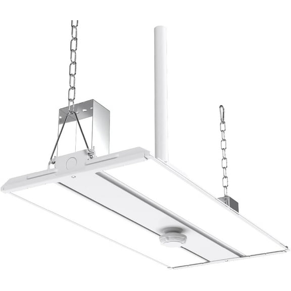 Sunco 2FT LED Linear High Bay Shop Light, 5000K Daylight, 85W, 12000 LM, 120-277V, Dimmable 0-10V, Hanging Light for Warehouse/Garage, Commercial Grade, IP20 Rated - UL, DLC Listed.