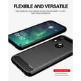 thumbnail image 4 of Moto E Phone case,Motorola E case,with HD Screen Protector, Soft TPU Slim Fashion Non-Slip Protective Phone Case Cover for Motorola Moto E (2020)(Red Brushed TPU), 4 of 12